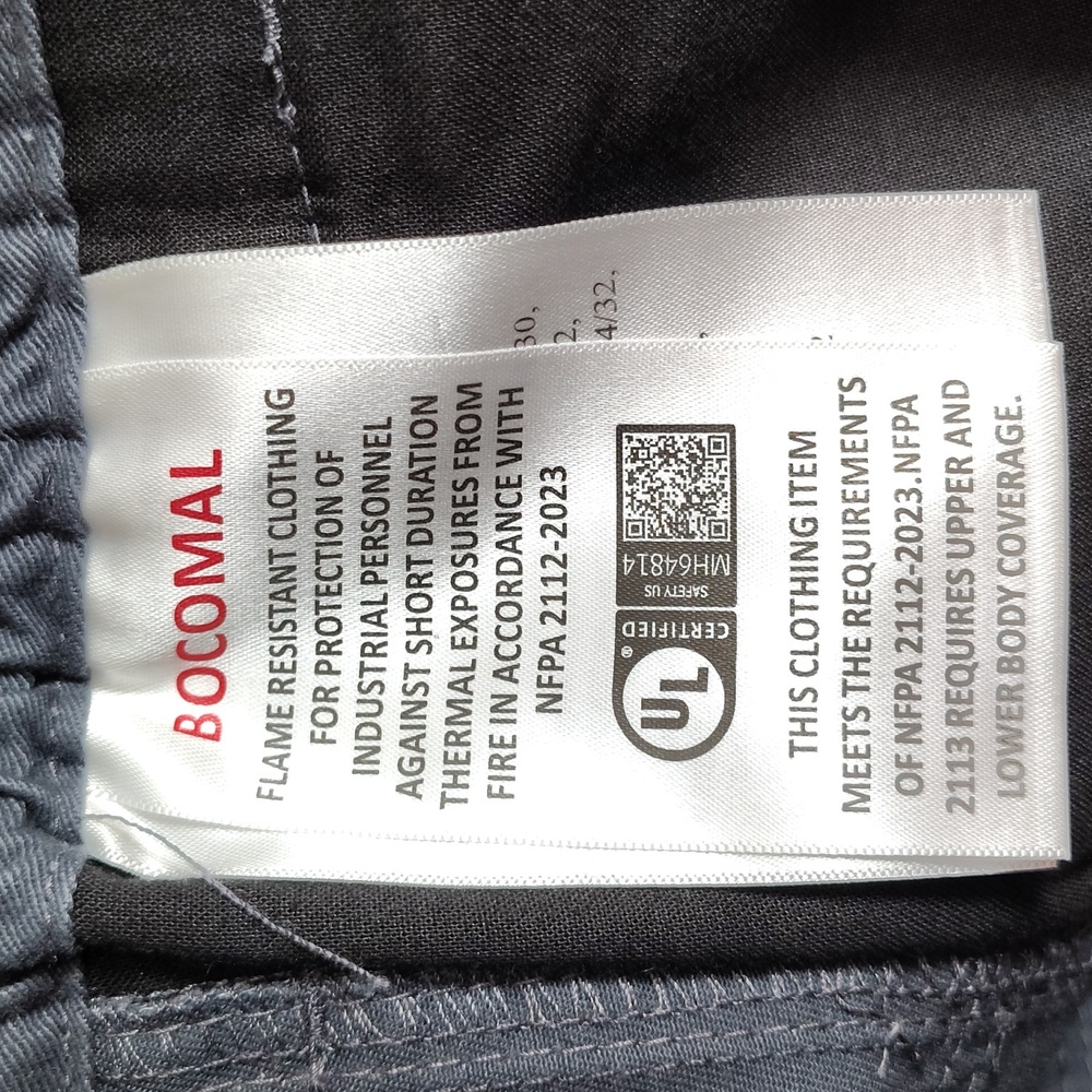 Bocomal FR Cargo Work Pants 34x30 NFPA 2112 CAT 2 Flame Resistant Cotton - Picture 12 of 14
